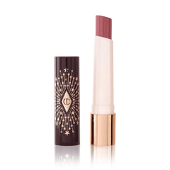 Charlotte Tilbury front packaging showing Pillow Talk shade and glossy finish benefit