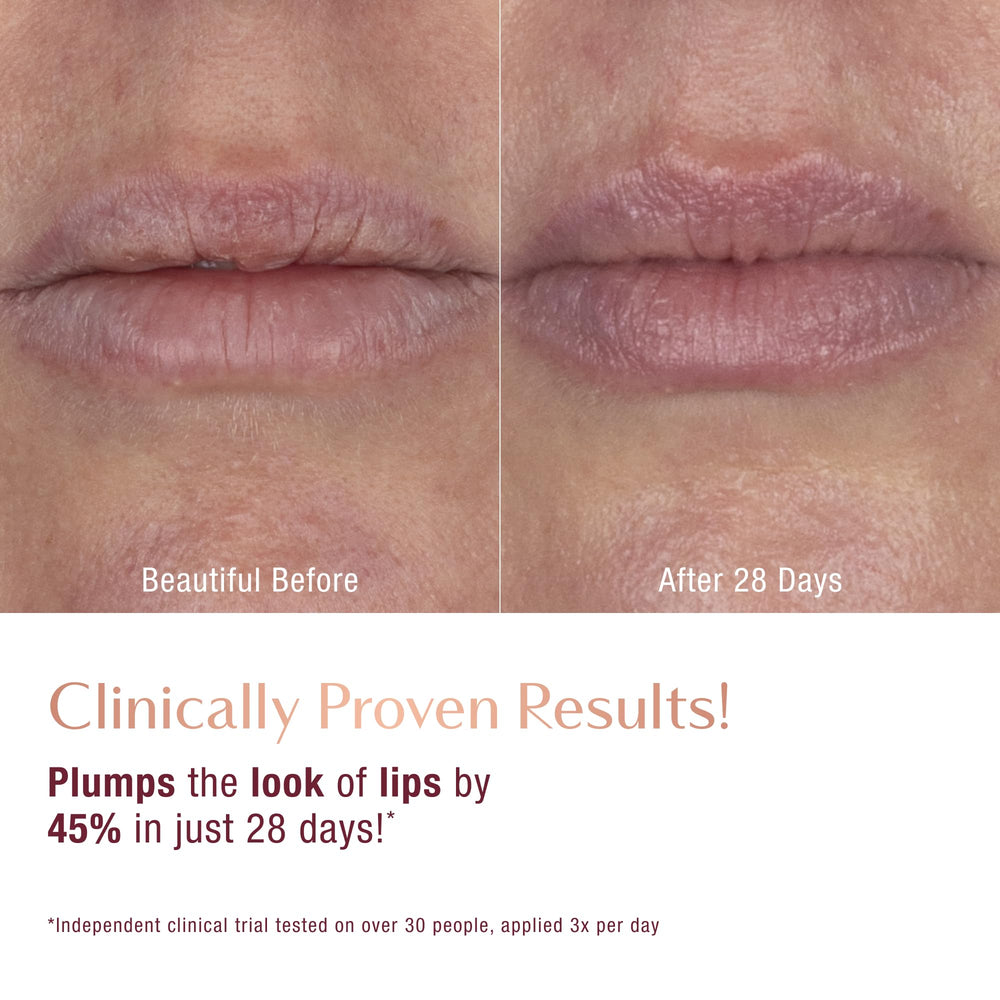 Charlotte Tilbury model wearing Pillow Talk tint for flattering natural color