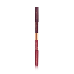 Charlotte Tilbury pencil next to a ruler showing compact size and portability benefit