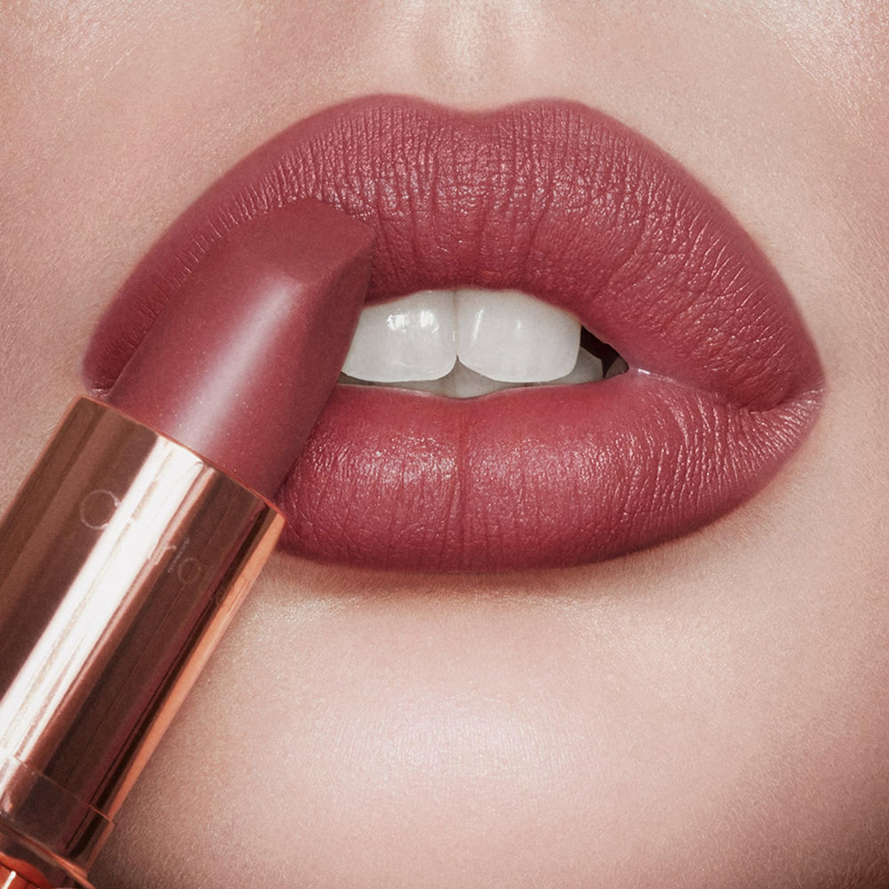 Charlotte Tilbury texture stroke shows creamy matte finish and smooth glide