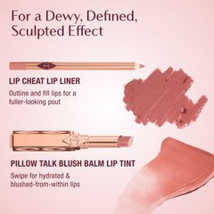 Charlotte Tilbury lineup of six Pillow Talk shades showing options and shade versatility