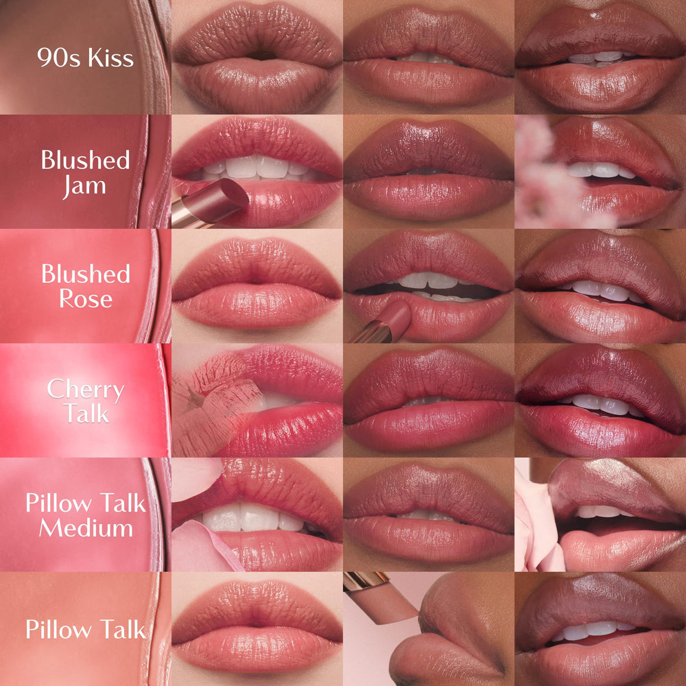 Charlotte Tilbury size scale comparison showing compact, travel-friendly size