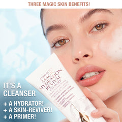 Charlotte Tilbury cleanser label and pump detail for easy dispensing