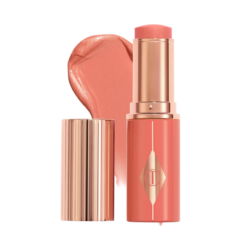 Charlotte Tilbury front packaging showing the blush stick, easy-to-apply convenience