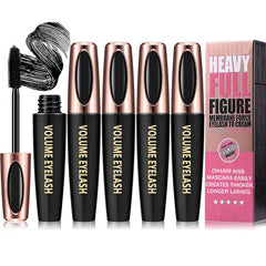 Charm Kiss front packaging showing four mascara tubes and bold black finish benefit of value