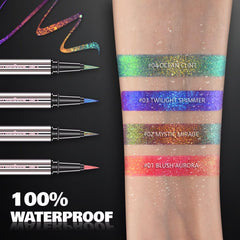Charmacy Milano eyeliner next to ruler showing compact size and travel-friendly benefit