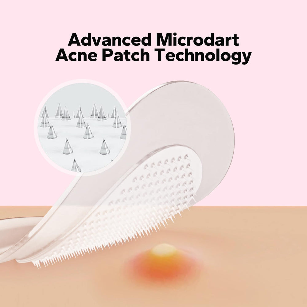 CharmCherry close-up of microdarts on patch, demonstrating targeted delivery benefit