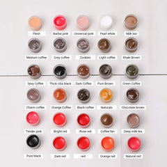 Charme Princesse ink applied on skin swatch demonstrating true flesh shade, predictable results benefit
