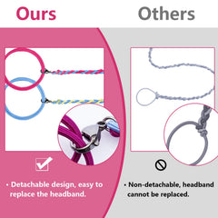 Charunee in-use ponytail on woman showing no-tangle hold benefit