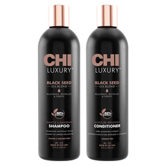 CHI front packaging showing set and benefits for glossy hair