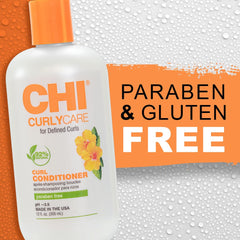 Person applying CHI CurlyCare in shower for easier detangling