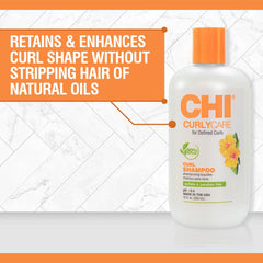 CHI CurlyCare pump close-up highlighting dispensing ease and control