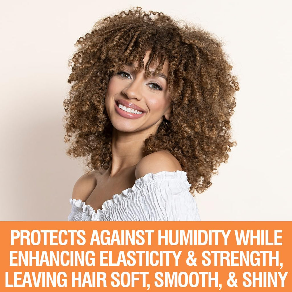 CHI CurlyCare being dispensed to show creamy conditioner texture