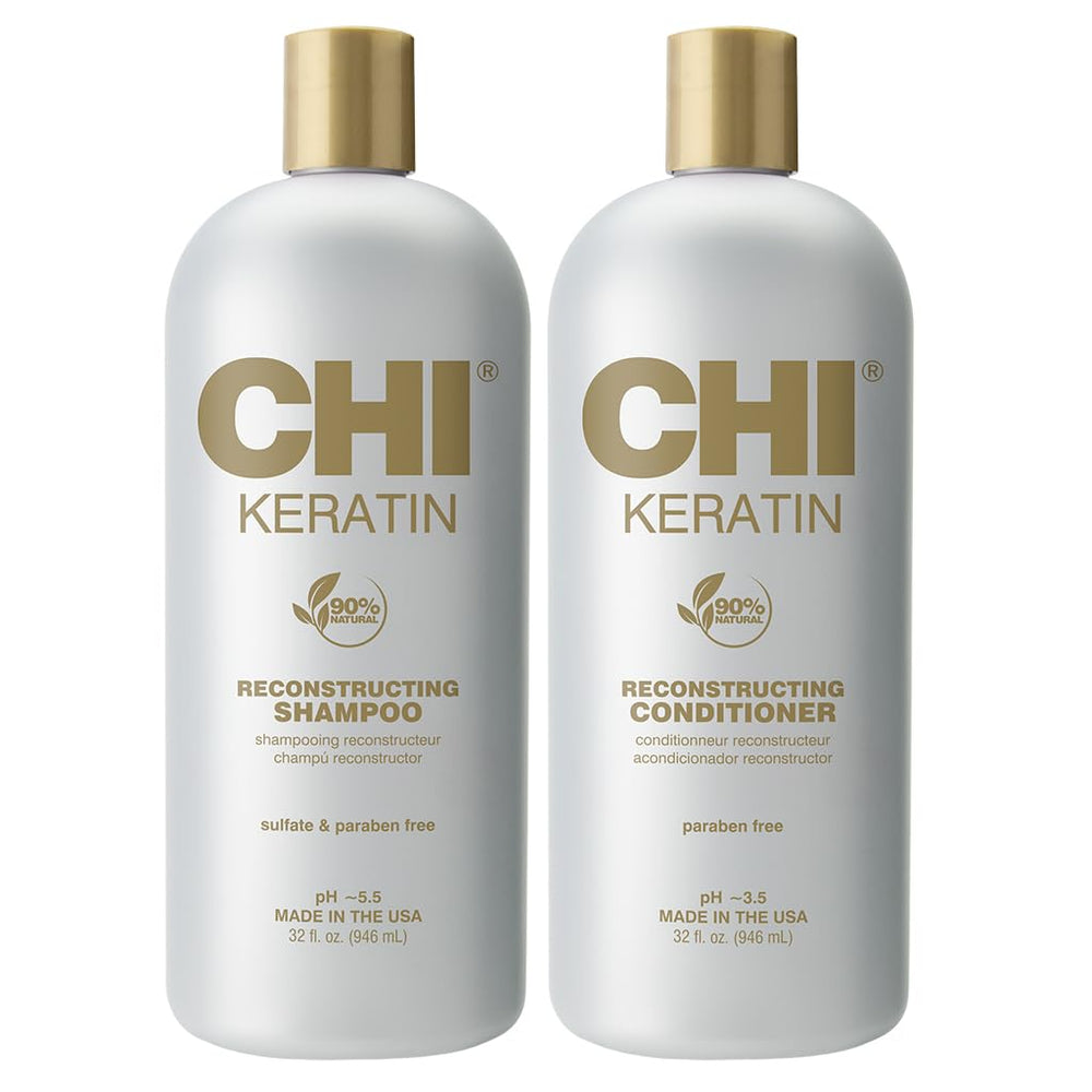CHI front packaging showing both 32 oz bottles and product benefits