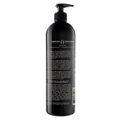 CHI Pour Homme back label close-up listing ingredients and benefits for transparency