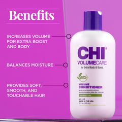 CHI pump and label detail highlighting ingredients and directions benefit