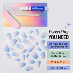 Chillhouse tools and Gentle glue arranged to show quick application benefit
