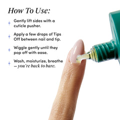 Chillhouse Tips Off in-use removing press-on nail demonstrating quick release benefit