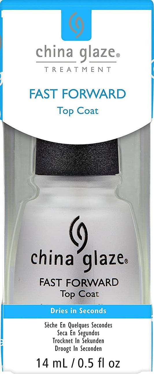 China Glaze front bottle showing label and glossy finish benefit