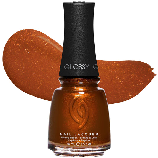 China Glaze front bottle showing Golden Acorn color and glossy finish