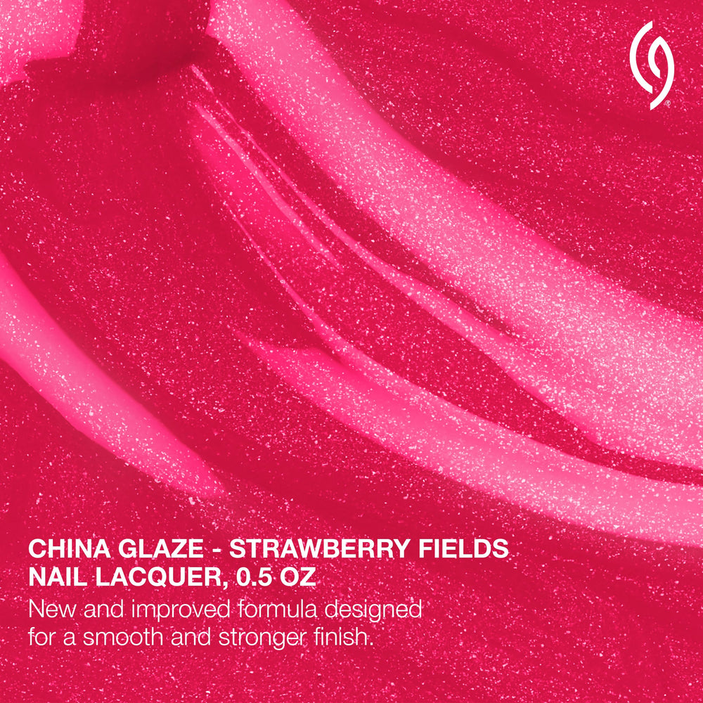 China Glaze close-up shimmer texture emphasizing glossy light reflection