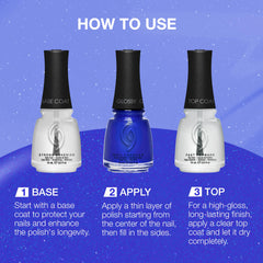 China Glaze paint stroke close-up highlighting texture and shimmer for dimensional nails