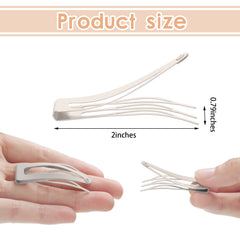 Chinco close-up of three comb teeth demonstrating secure, even hair grip benefit