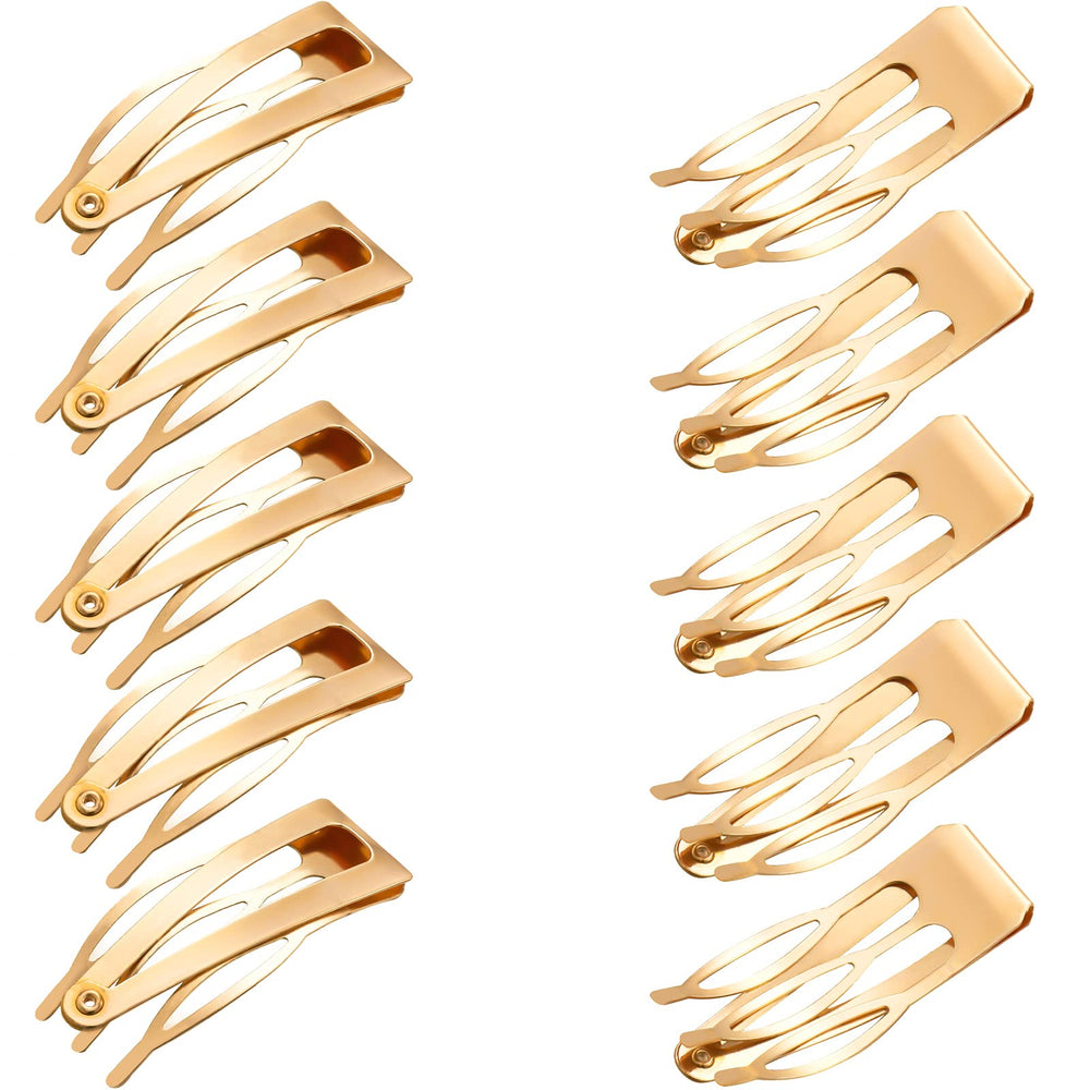 Chinco front packaging showing 24 gold snap clips, convenient for styling