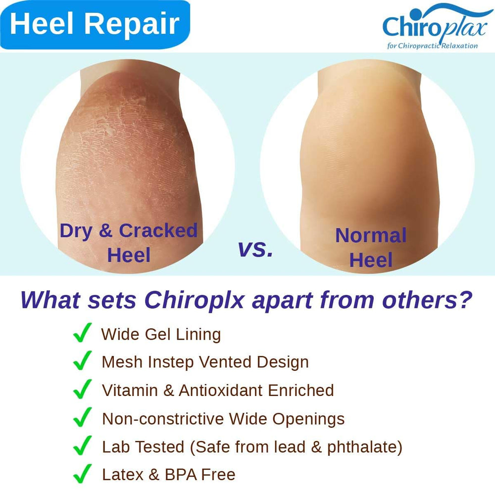 Chiroplax beside a ruler showing size and full heel coverage