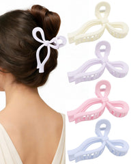 CHLINS pack front view showing four bow clips and color variety for styling