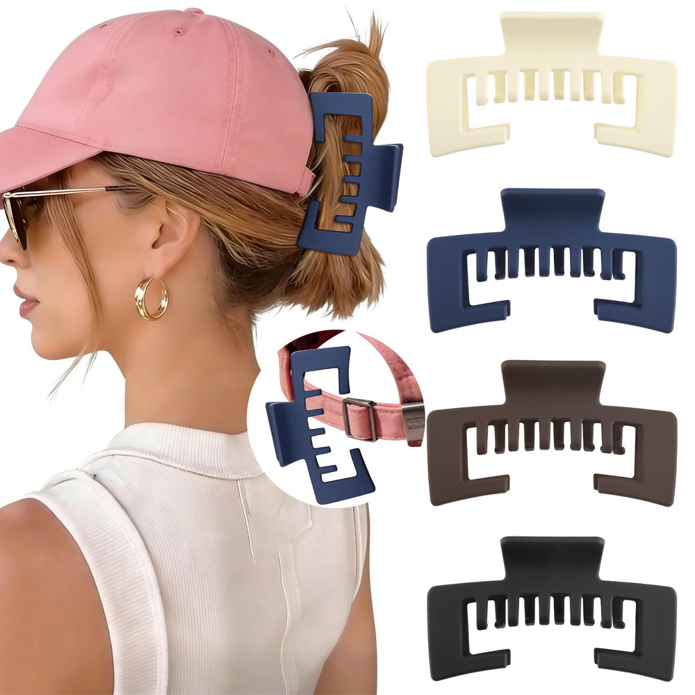 CHLINS front view of four-pack clips shows colors and benefits