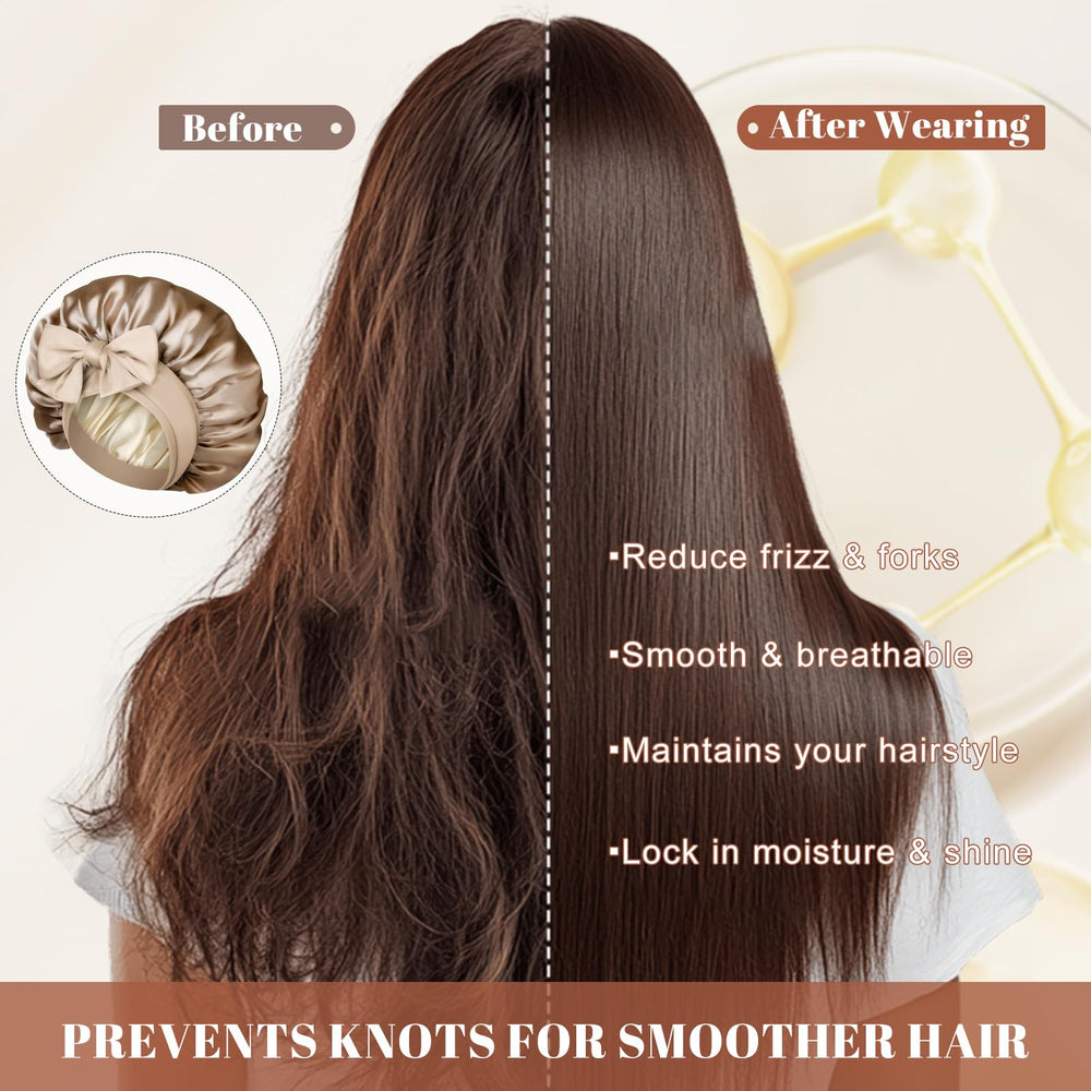 CHLINS on model with curly hair keeping curls defined overnight