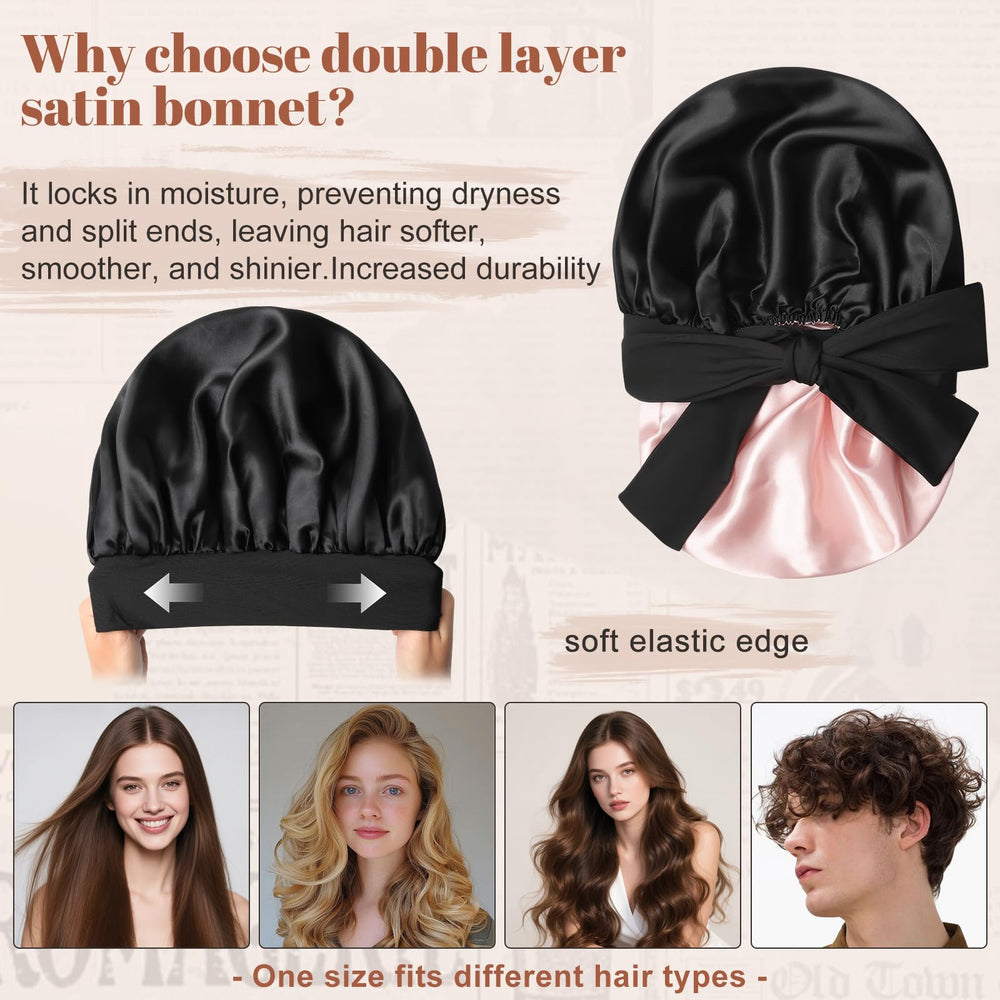 CHLINS reversible double-layer satin demonstrating extra protection benefit