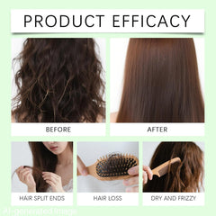 ChLNDalin hair after wash smooth and shiny, illustrates reduced frizz