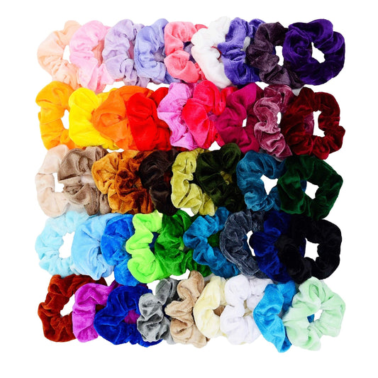 Chloven front pack display showing 45 scrunchies for versatile styling