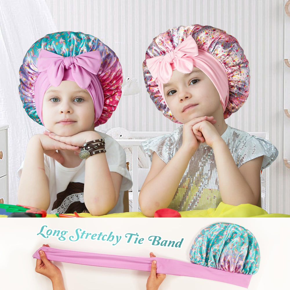 choshion colorful printed bonnets displayed to show cute patterns kids enjoy