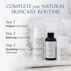 Christina Moss Naturals rinsed face splash detail implying residue-free finish