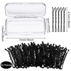 Chuangdi bobby pins detail showing metal finish and sturdy hold benefit: secure styles