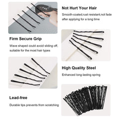 Chuangdi hair kit in use creating a ponytail showing hold and comfort benefit: all-day wear