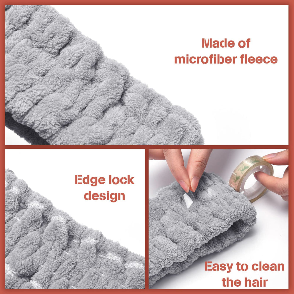 Chuangdi headband worn while washing face showing secure fit and convenience
