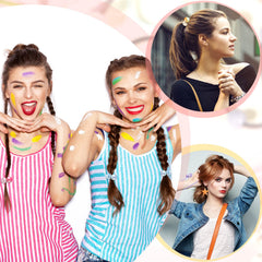 Chuangdi hair tie in a child's ponytail demonstrating secure comfortable wear