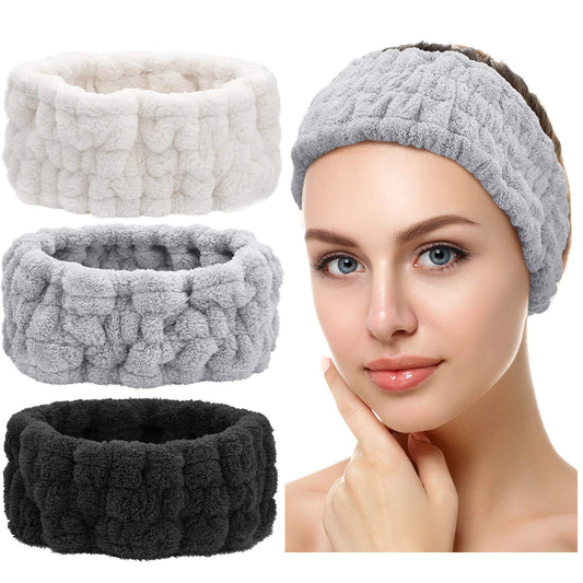 Chuangdi three headbands front view showing colors and neat fit benefit convenience