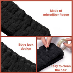 Chuangdi headband worn during facial routine keeping hair away and improving precision