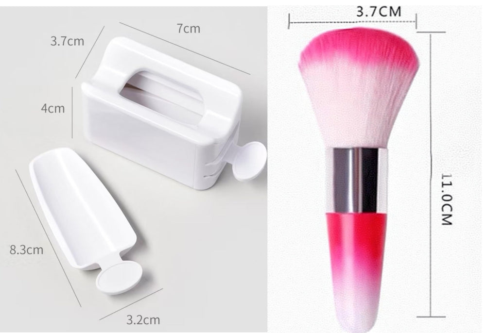 chunmeng drawer collecting powder demonstrates containment and less mess benefit