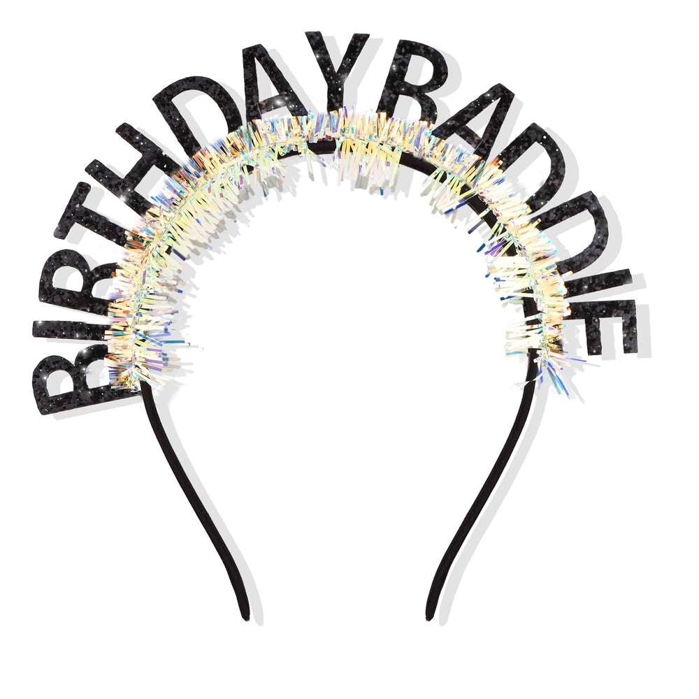 CIEHER front view birthday crown highlighting sparkle and shape