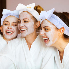 CIEHER group bachelorette lifestyle shot illustrating matching headbands for photos