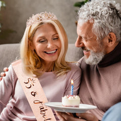 CIEHER sash draped on dress illustrating length and photo-ready finish