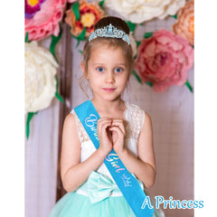 CIEHER glitter sash flat lay demonstrating soft fabric and length