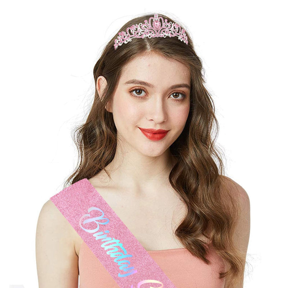 CIEHER sash worn by model highlighting camera-ready birthday styling