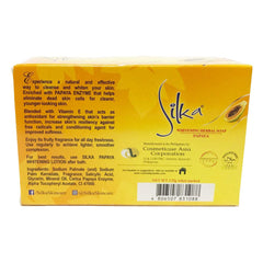 Circa siruka Papaya Soap in bathroom use demonstrating easy lather and refreshed skin
